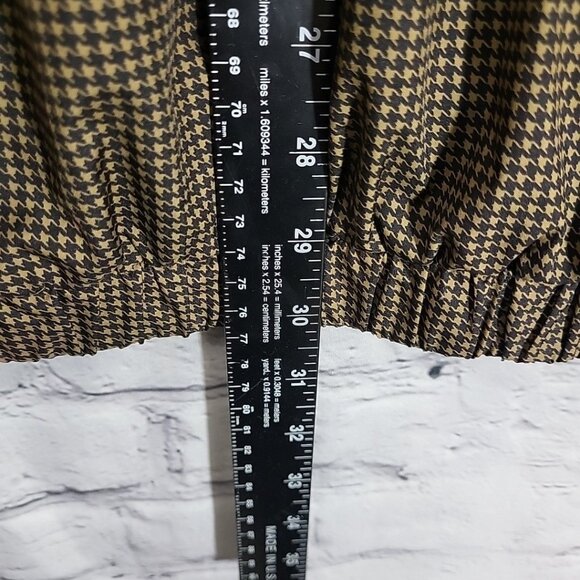 DryJoys by FootJoy Golf Jacket Mens XL Brown Houndstooth Pullover - Picture 12 of 14